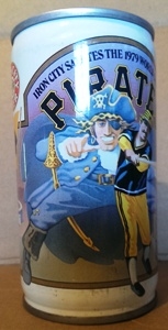 Details about   Vintage Pittsburgh Pirates 1979 World Champion Iron City Beer Pull Tab Steel Can 